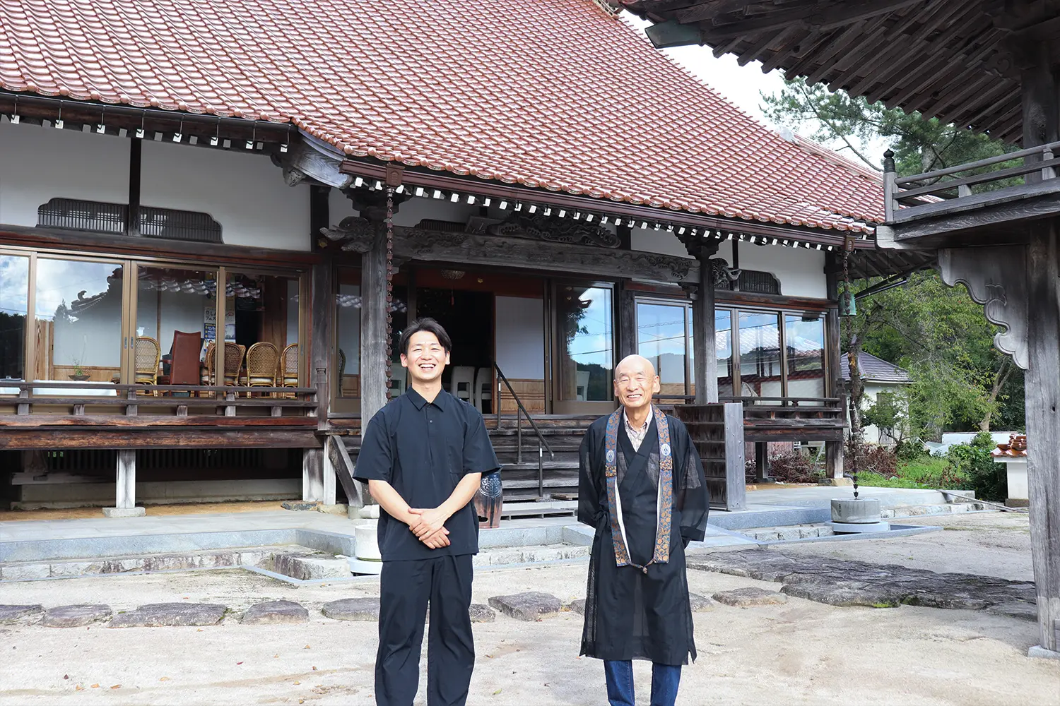 浄謙寺第14代住職と第13代住職